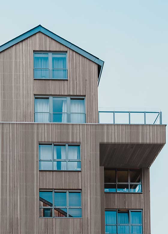 Buchung Fassadenverkleidung Basis Haus visualisieren Fassade